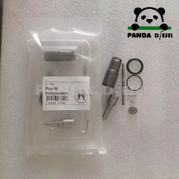095000 6480 kit de révision pour injecteur common rail Denso RE529149, avec buse DLLA125P889, pour moteur diesel John Deere 6090