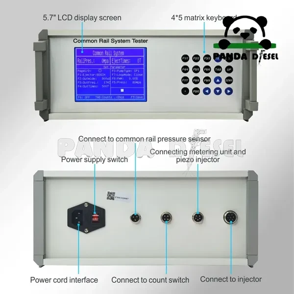 Fournisseur de testeur d'injecteur et de pompe crs300 6 pièces