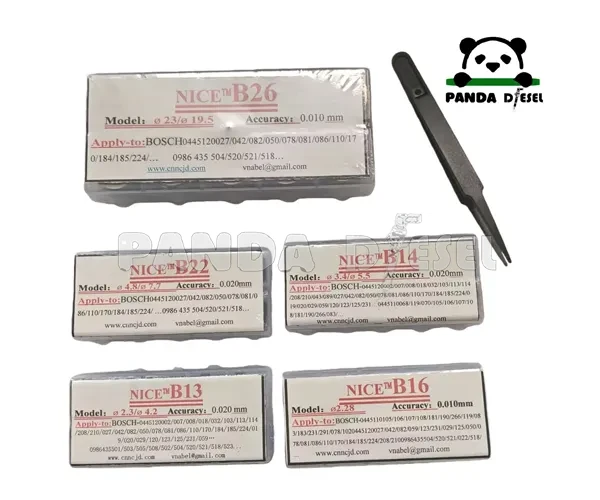 500 pièces 120 cales B14 B13 B16 B22 B26 Kit de joint de réglage pour injecteur Common Rail Bosch 120