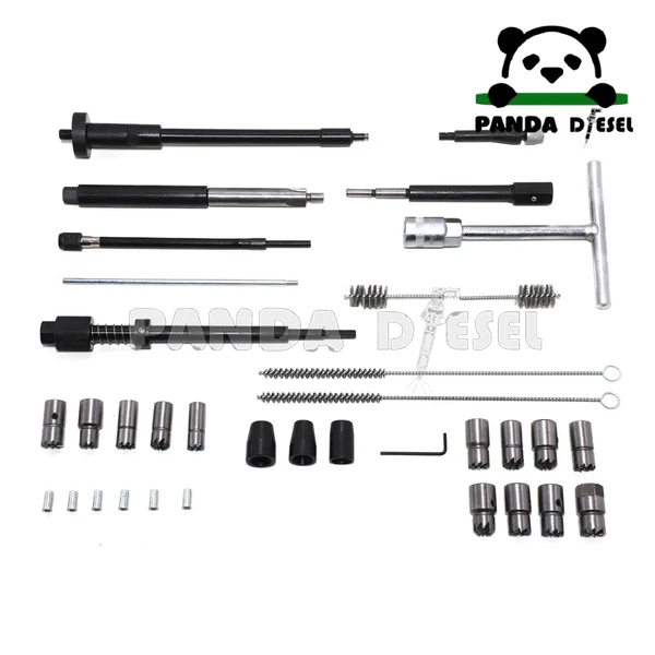 Kit complet d'outils durables pour coupe de siège d'injecteur diesel, nettoyage et réparation, 28 pièces, d'usine.